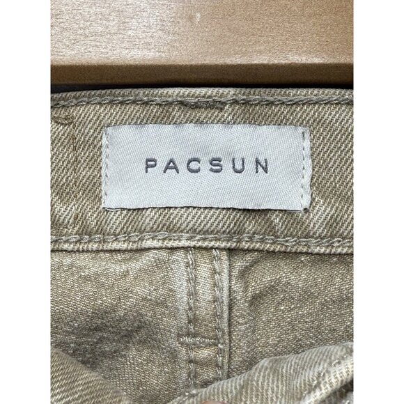 Pacsun Jeans Women's High Rise Bootcut Stretch Light Wash Denim Beige Sz 22 - Picture 3 of 11